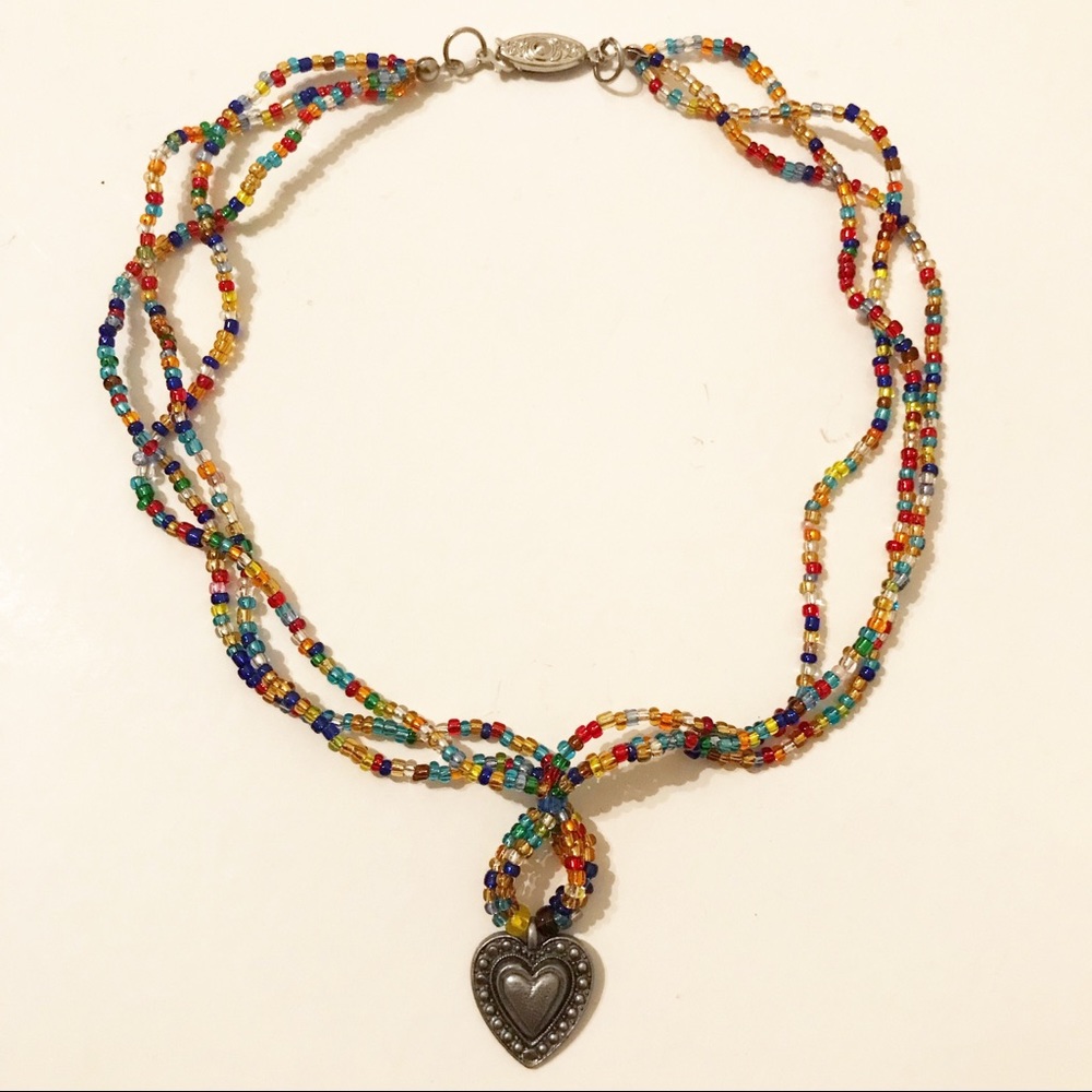 Heart necklace.